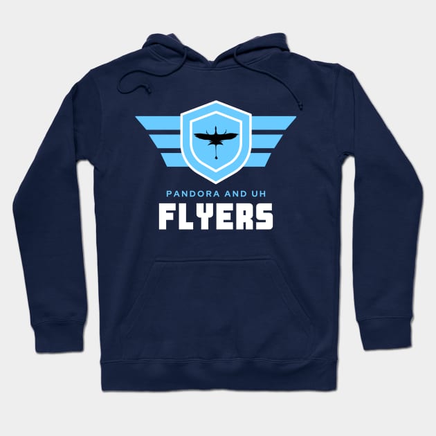 Pandora And Uh Flyers Hoodie by Rohde's Roadies Podcast